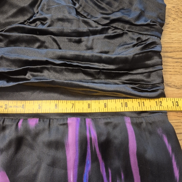 bebe Denora Bloom Silk Iris Tie Halter Silk Dress NWT - Picture 14 of 14